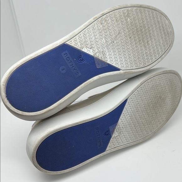 Rothy's The Slip on Beige Sand Knit Fabric Casual Low Top Sneakers Size 8 - Picture 10 of 15